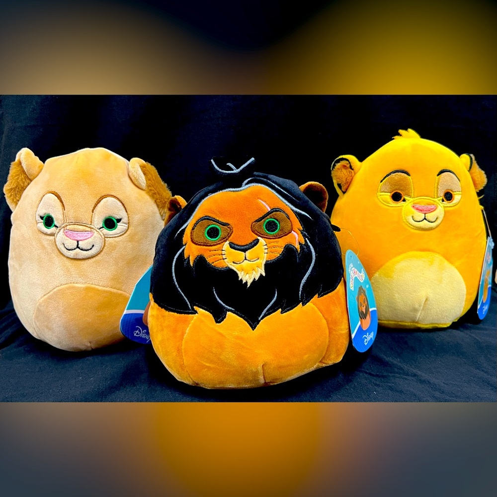Nala, Simba, and Scar Squishmallow